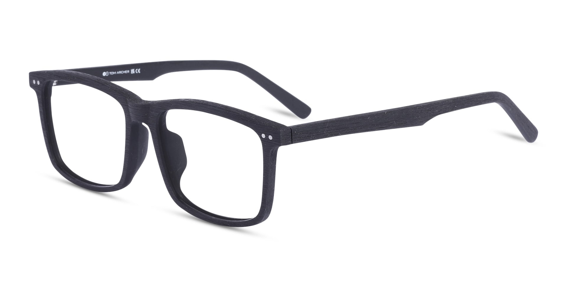 Rectangle Black Full Rim Eyeglasses 3