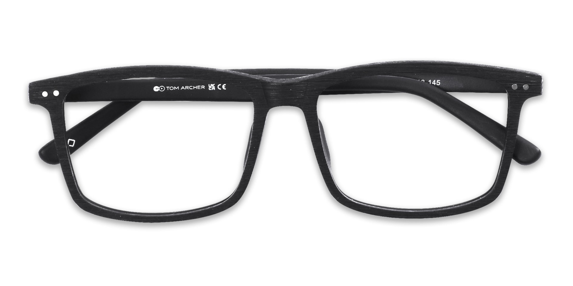 Rectangle Black Full Rim Eyeglasses 6
