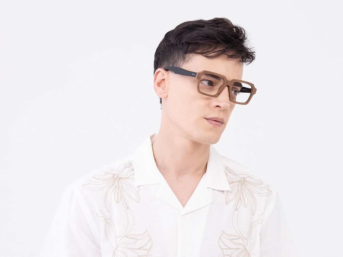 Natural Wood Frame Glasses Men42