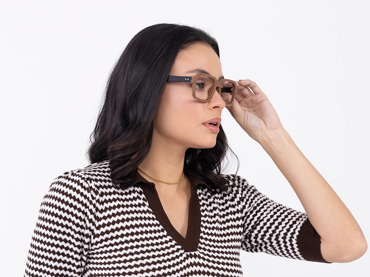 Natural Wood Frame Glasses Men52