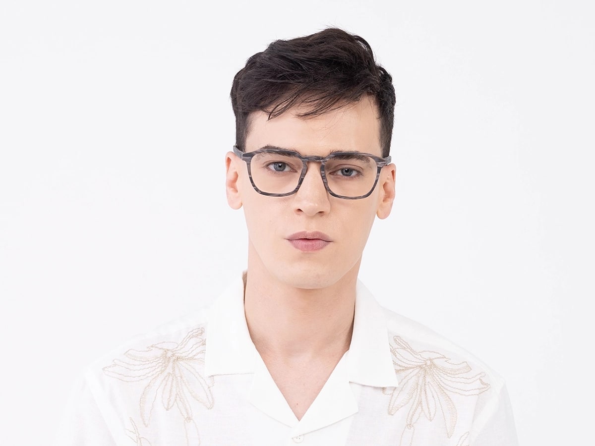 Slate Grey Pine Wooden Frame Glasses 41