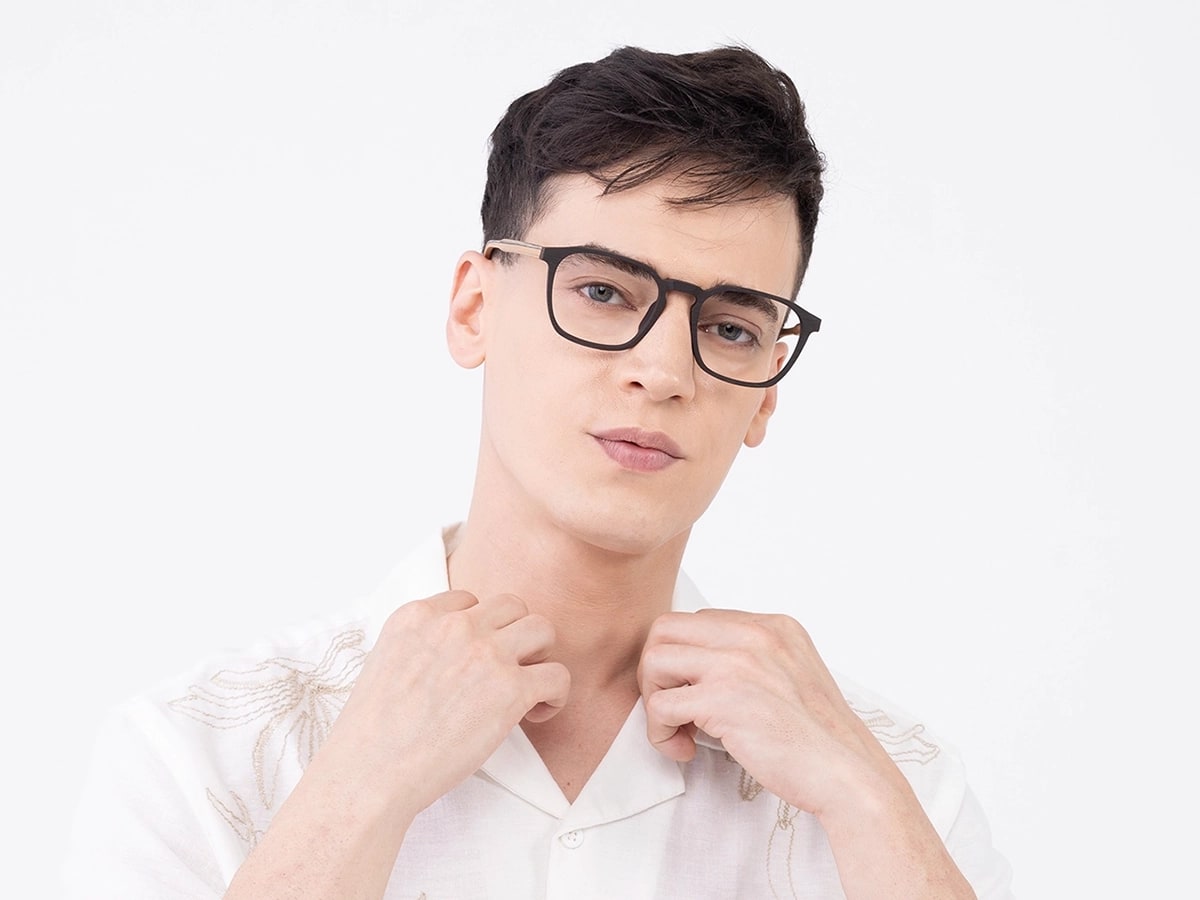 Wenge Teak Wooden Frame Eyeglasses 41