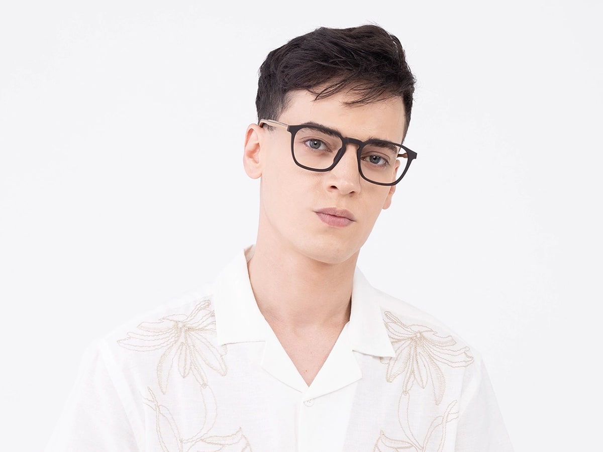 Wenge Teak Wooden Frame Eyeglasses 42