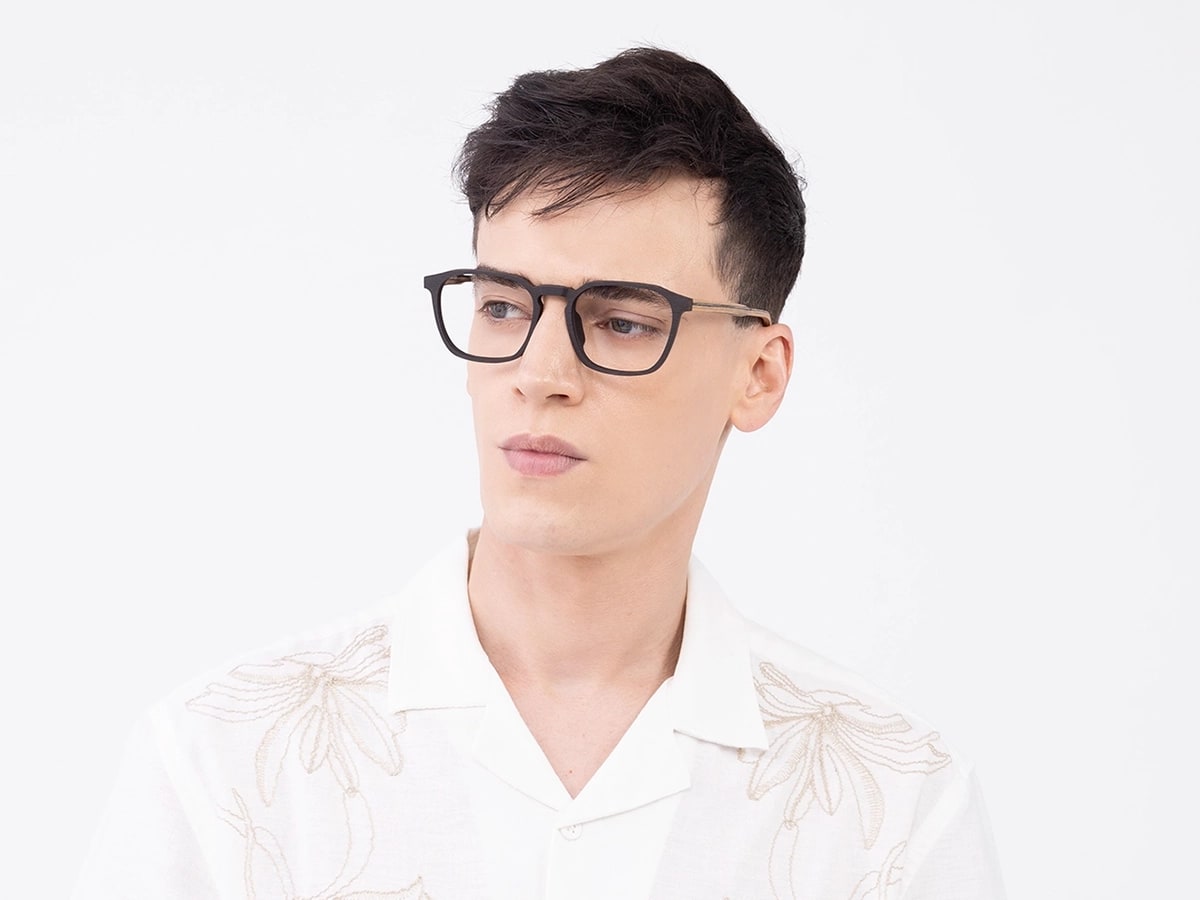 Wenge Teak Wooden Frame Eyeglasses 43
