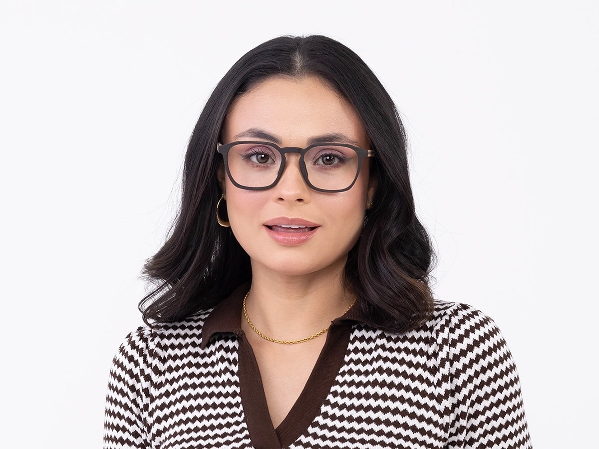 Wenge Teak Wooden Frame Eyeglasses 51