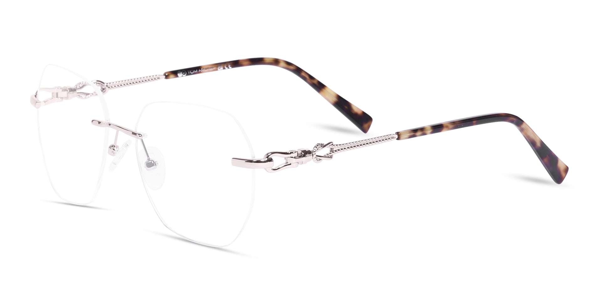 Pink And Silver Metal Glasses 3