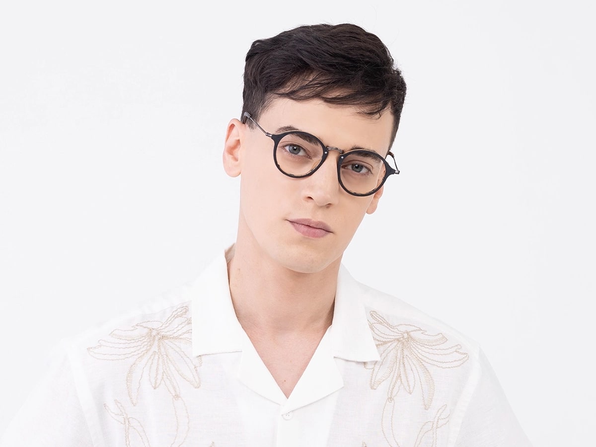 Ebony Gunmetal Wooden Glasses 41