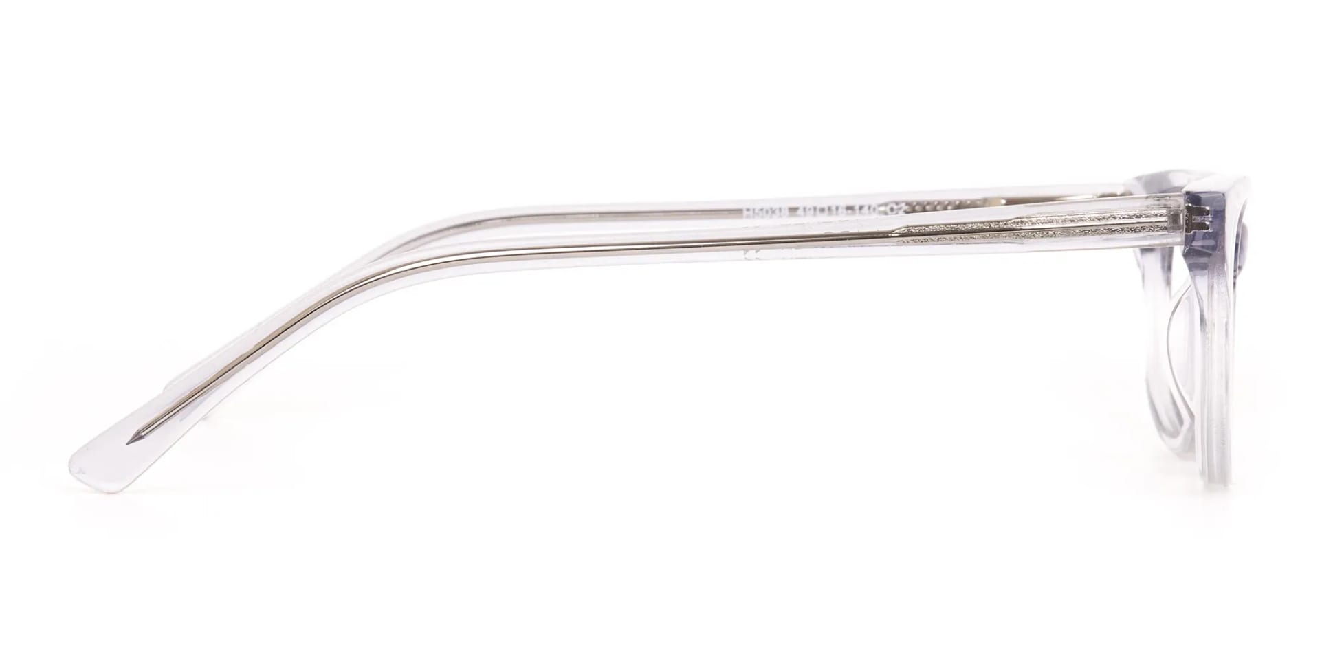 Grey Crystal Rectangular Glasses Unisex-2