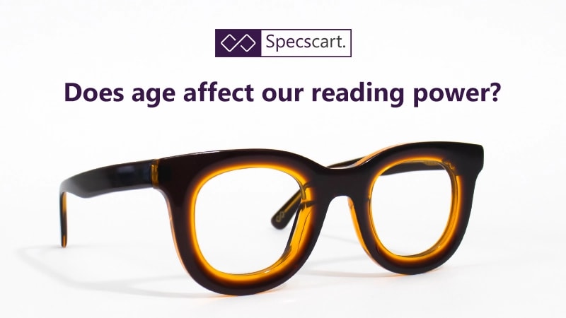 Reading glasses strength may increase by age