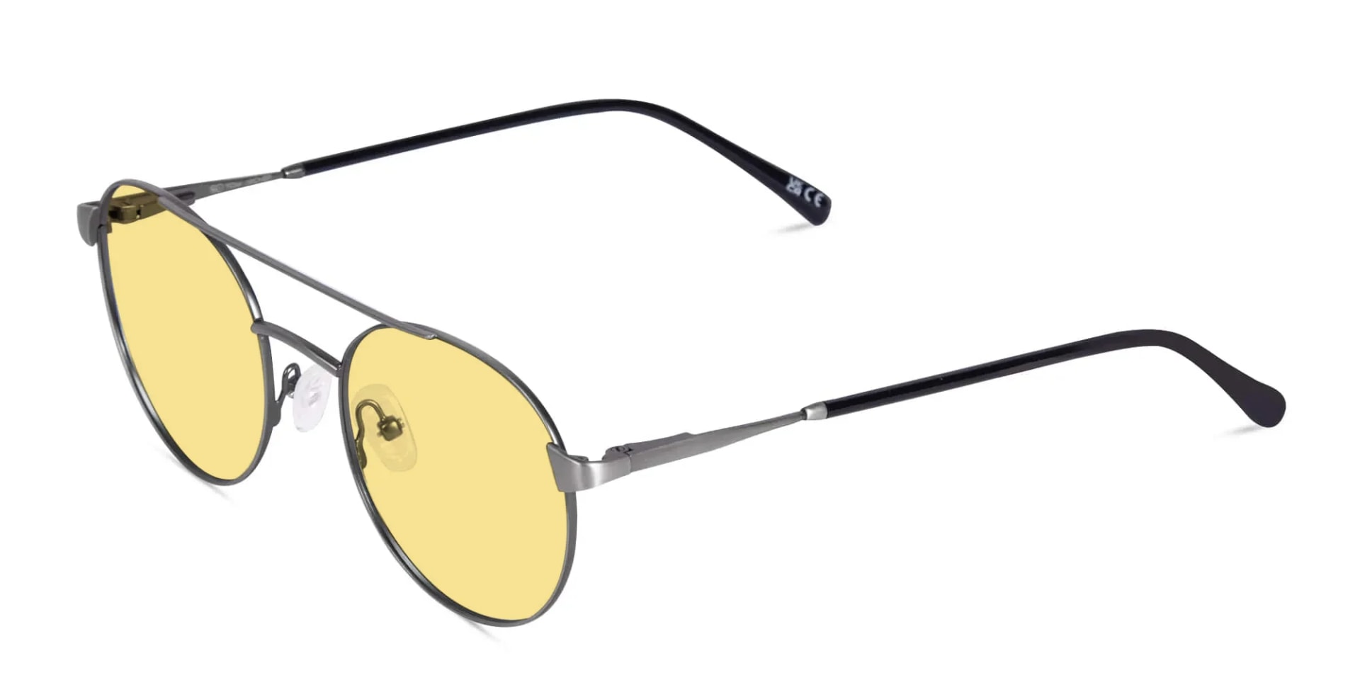 Yellow Pilot Sunglasses-3