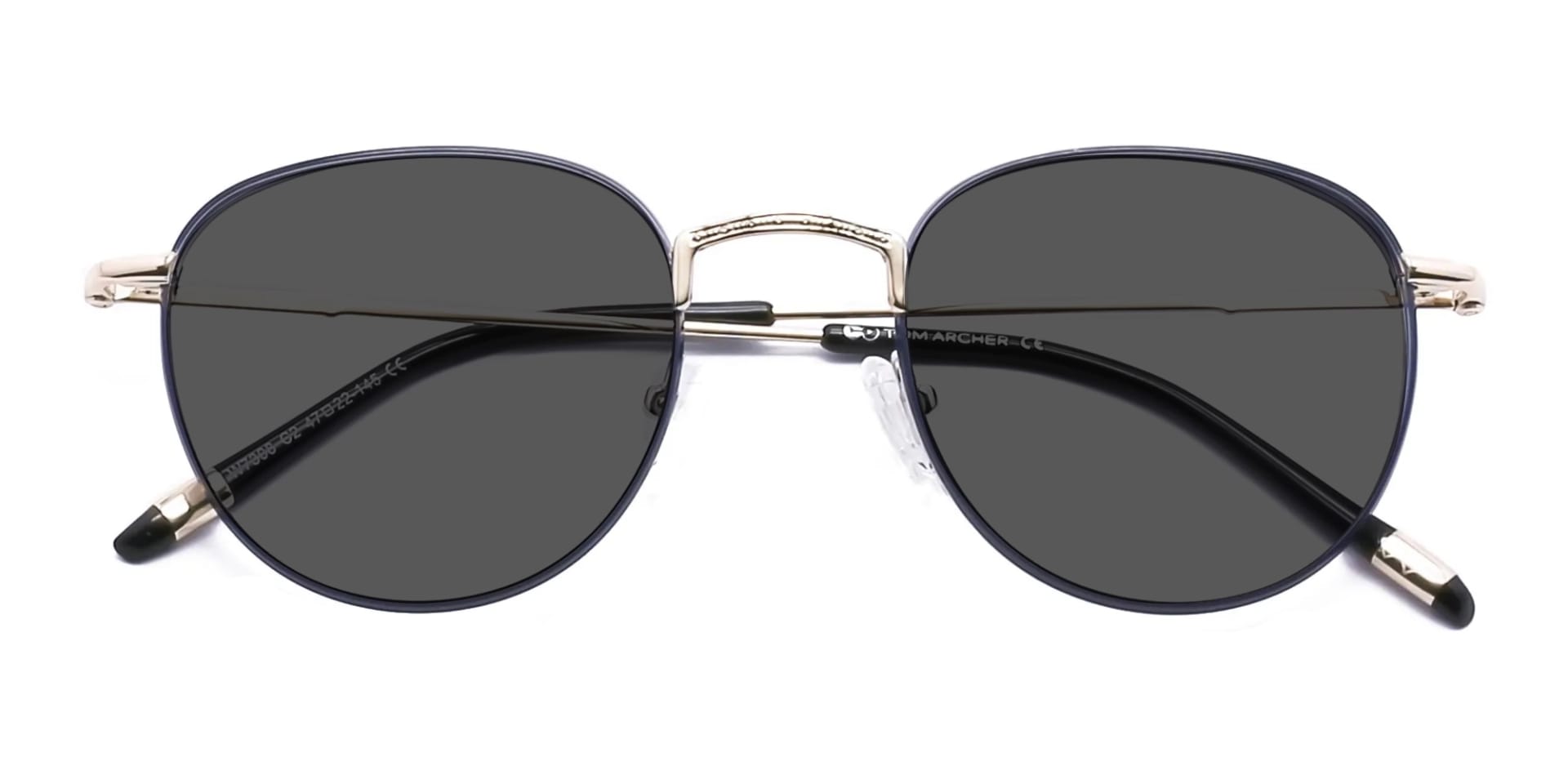 Round Metal Sunglasses-4