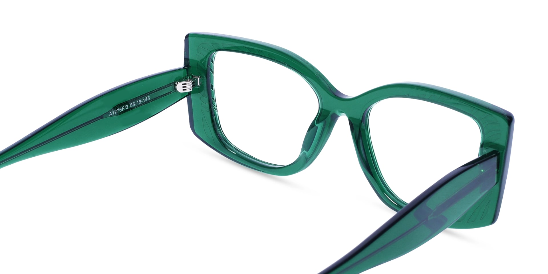 Emerald Green Oversized Eyeglasses-5