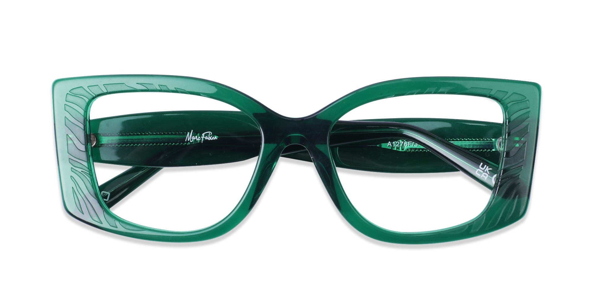 Emerald Green Oversized Eyeglasses-6