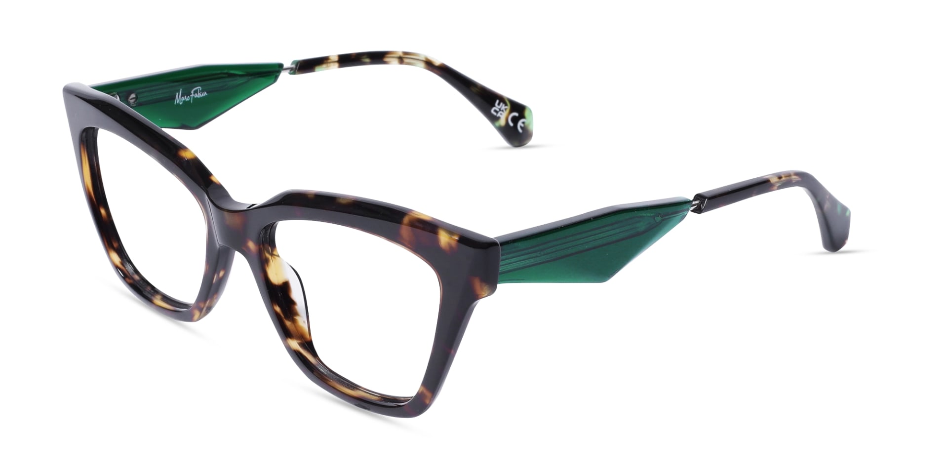Dark Tortoise Square Cateye Glasses-3