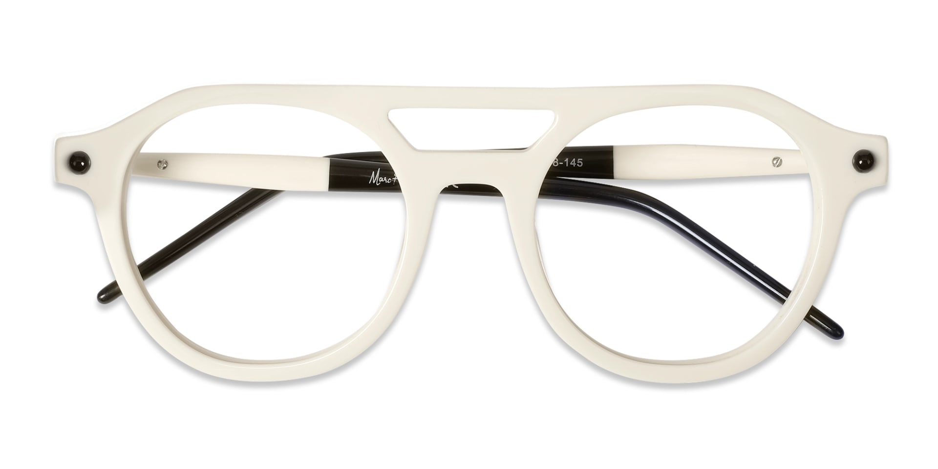 White Circle Glasses 6