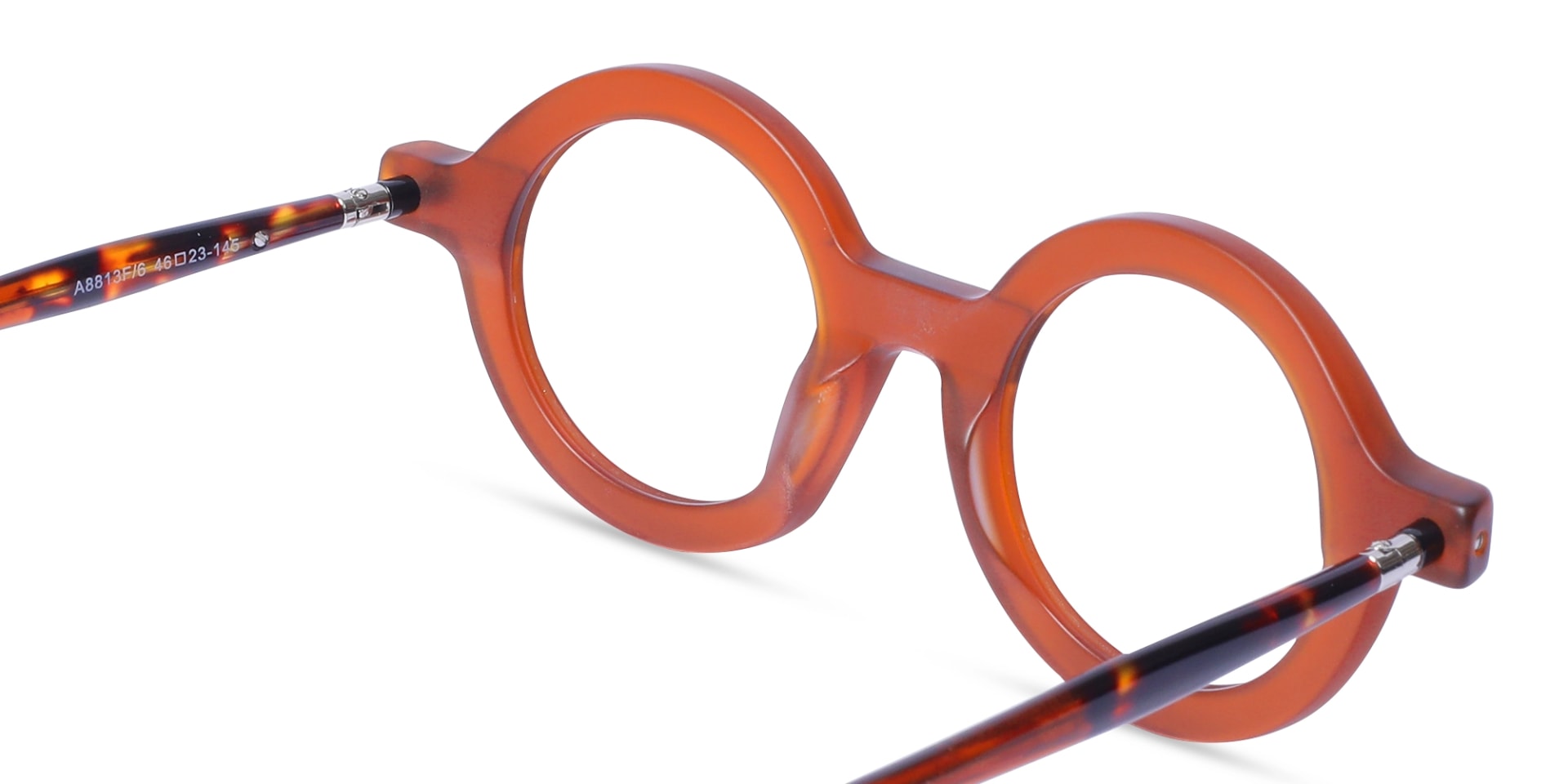 Chestnut Brown Round Oval Glasses 5