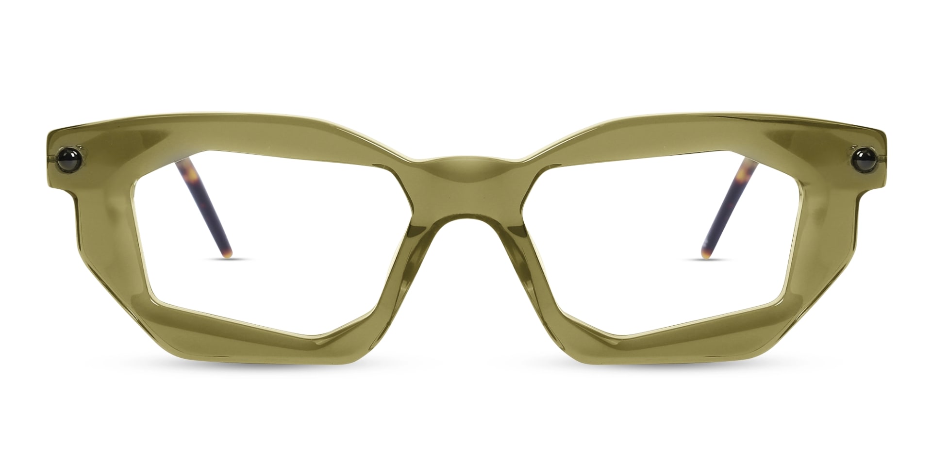 Crystal Olive Green Spectacle Frames 1