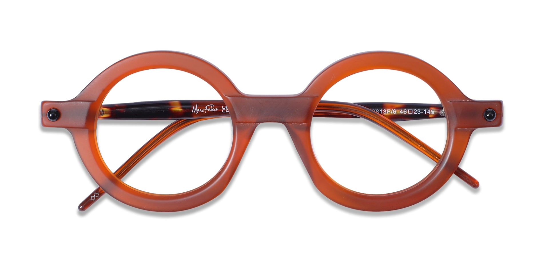 Chestnut Brown Round Oval Glasses 6