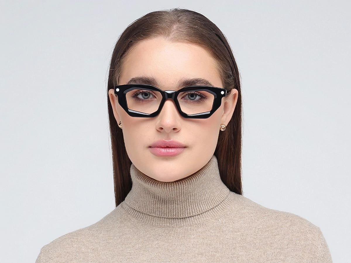 Rectangular Cat Eye Glasses Frame 51