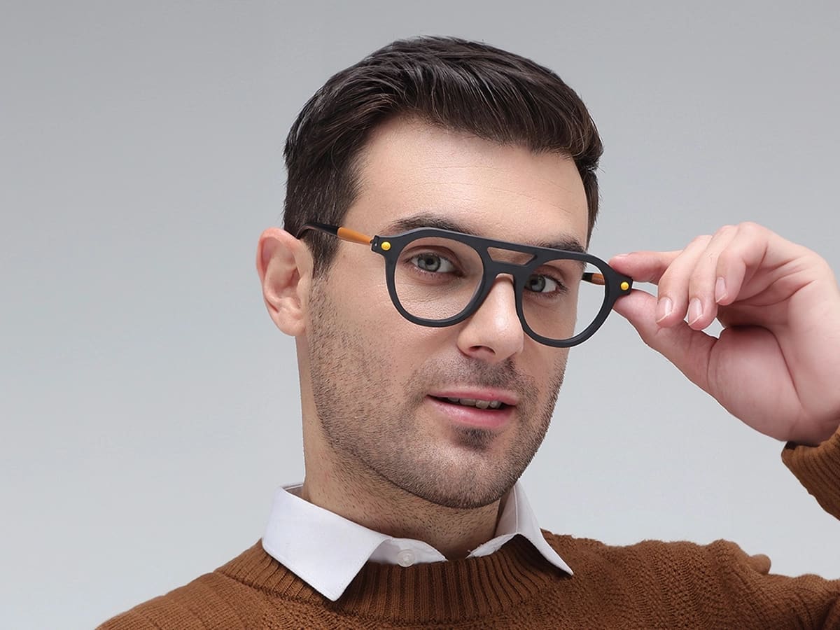 Round Grey Glasses 43