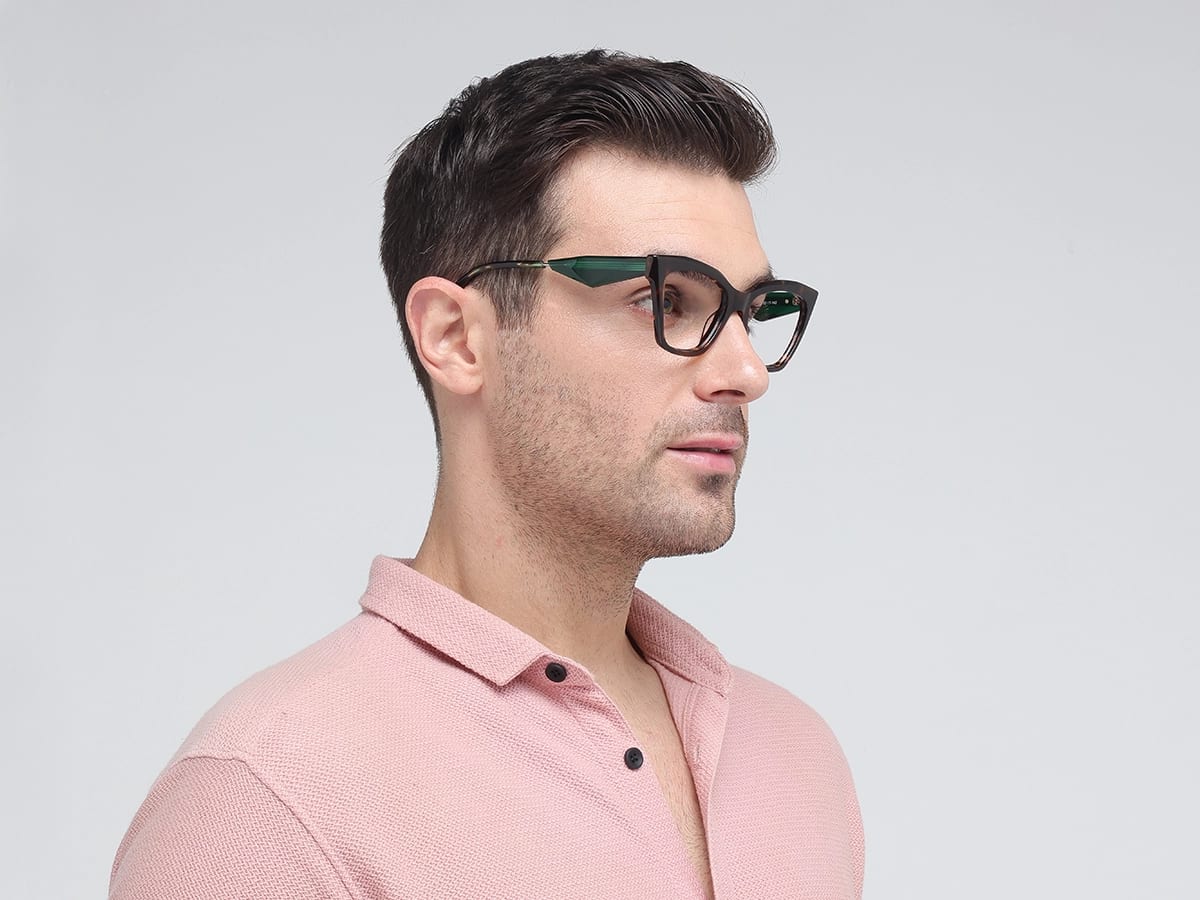 Dark Tortoise Square Cateye Glasses-42