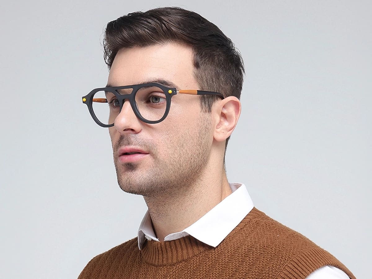 Round Grey Glasses 42