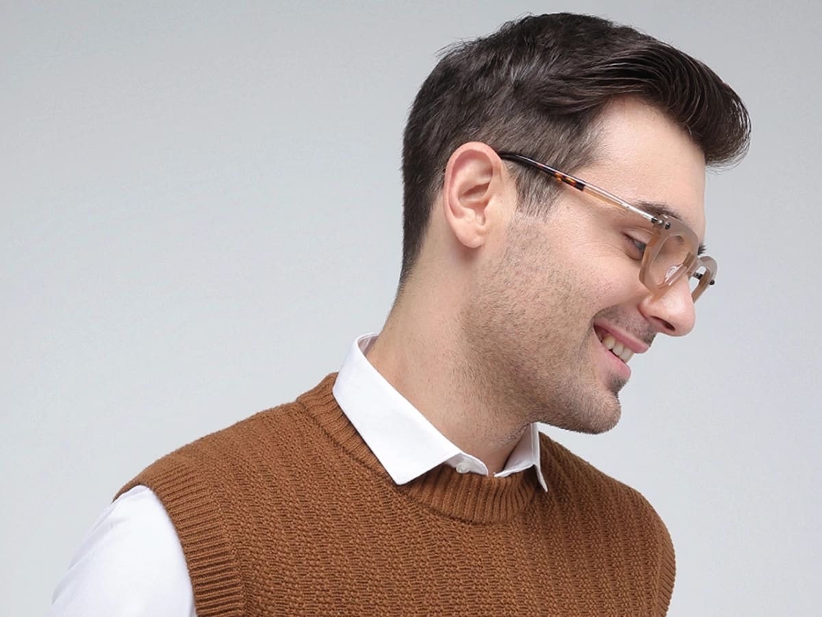 Crystal Rectangle Cat Eye Frame Eyeglasses 43
