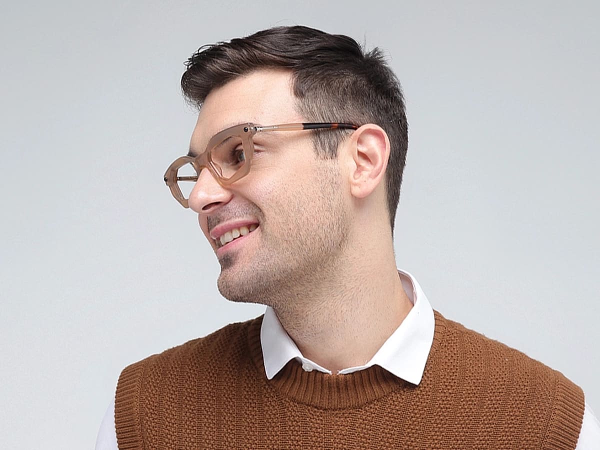 Crystal Rectangle Cat Eye Frame Eyeglasses 42