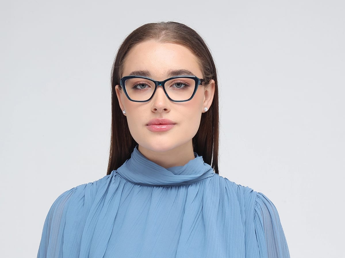 Square Blue Glasses-51