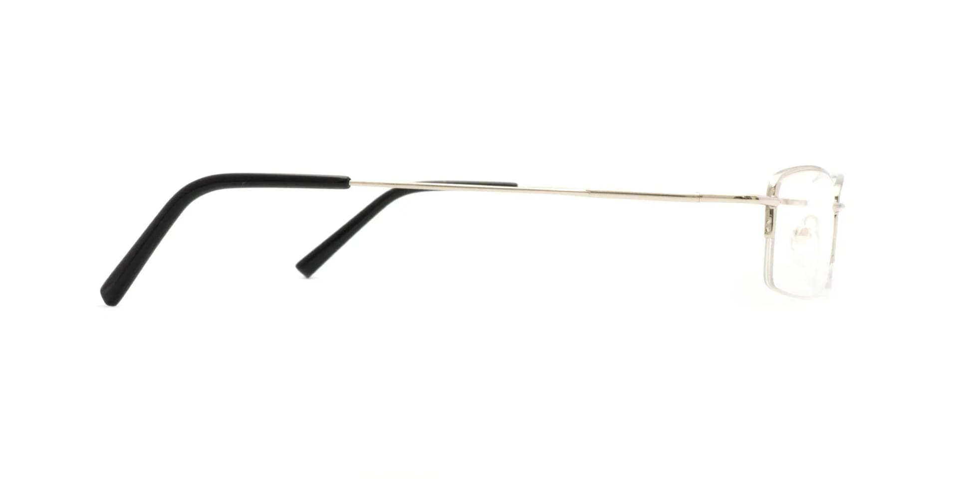 metal half rim glasses-2