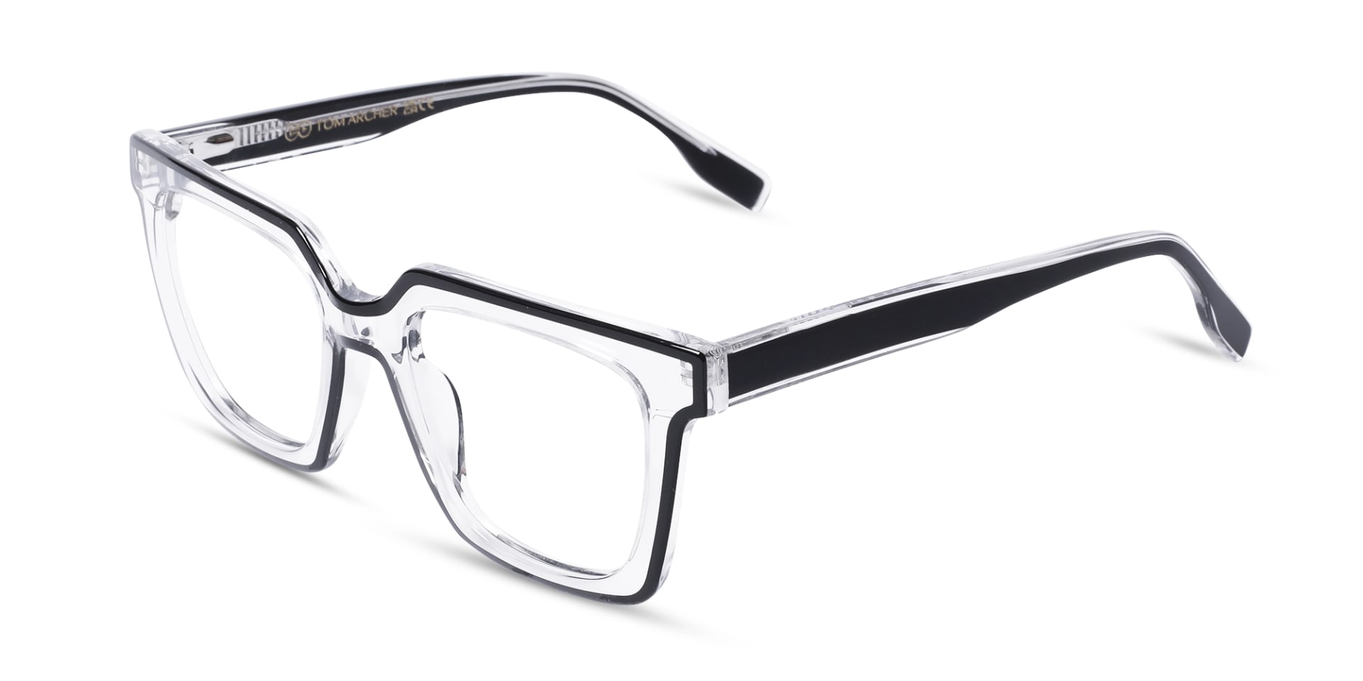Clear Black Unisex Glasses 3