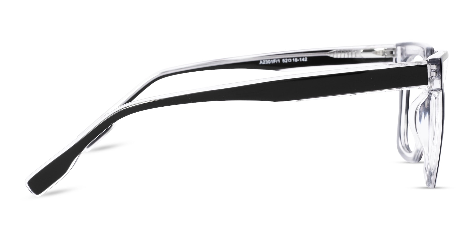 Clear Black Unisex Glasses 4