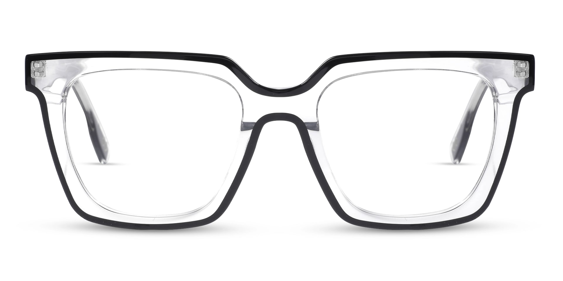 Clear Black Unisex Glasses 1