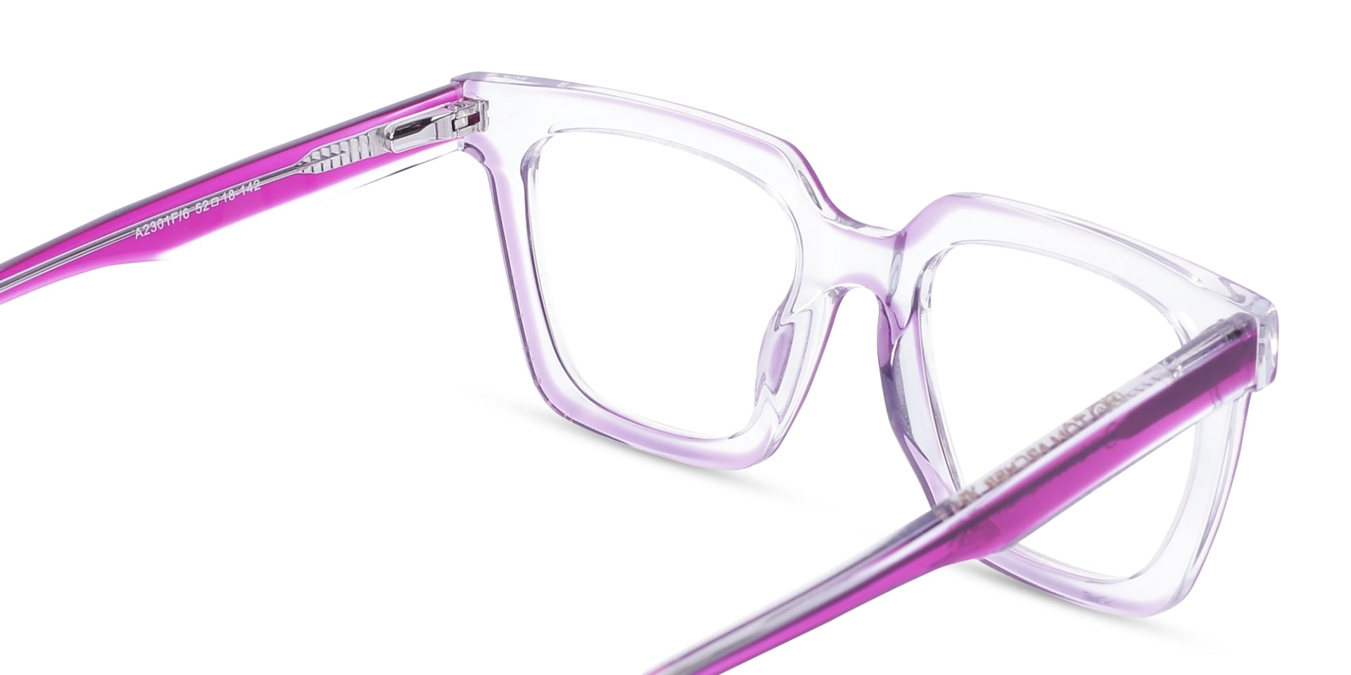 Pink Square Unisex Glasses 5