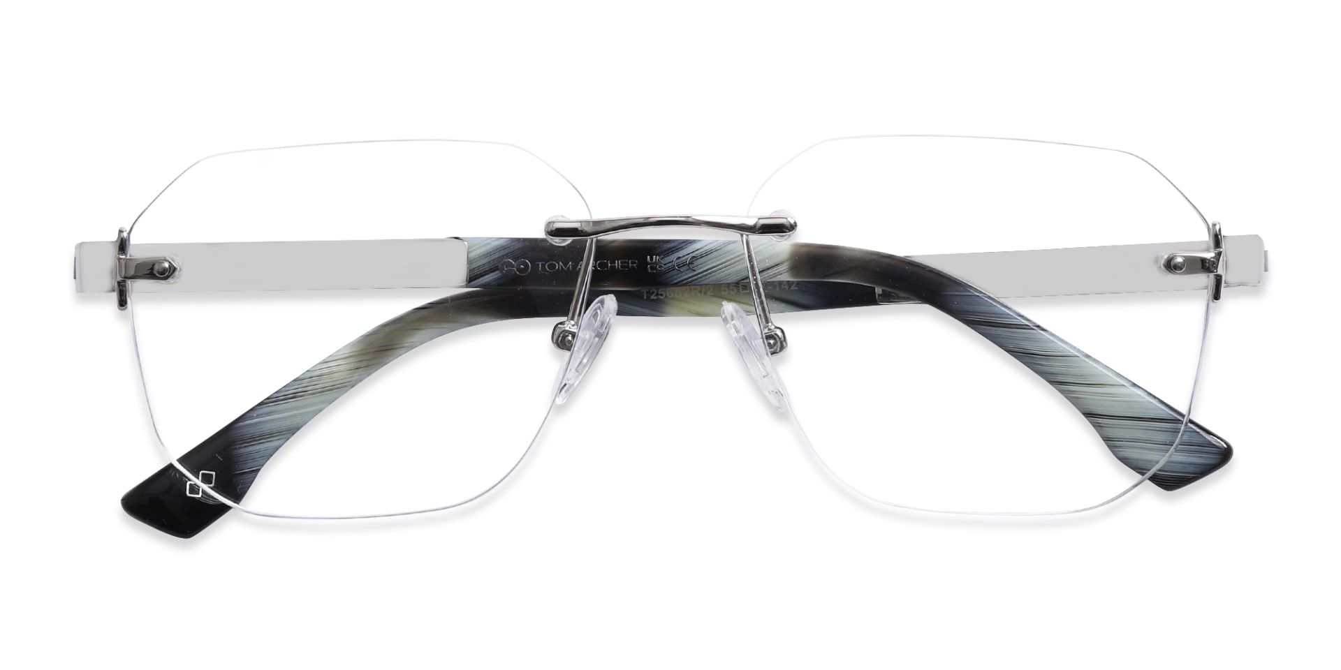 Silver Rimless Eyeglasses-6