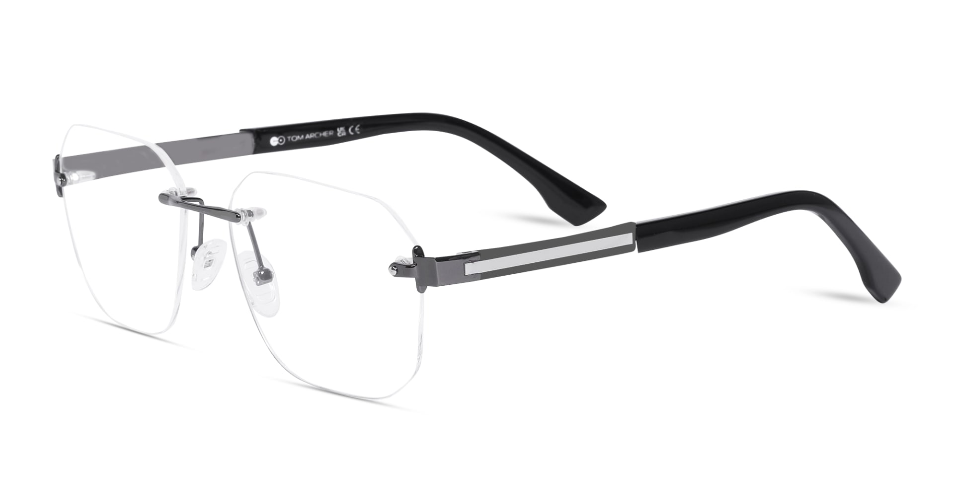Rimless Glasses With Nose Pad-3