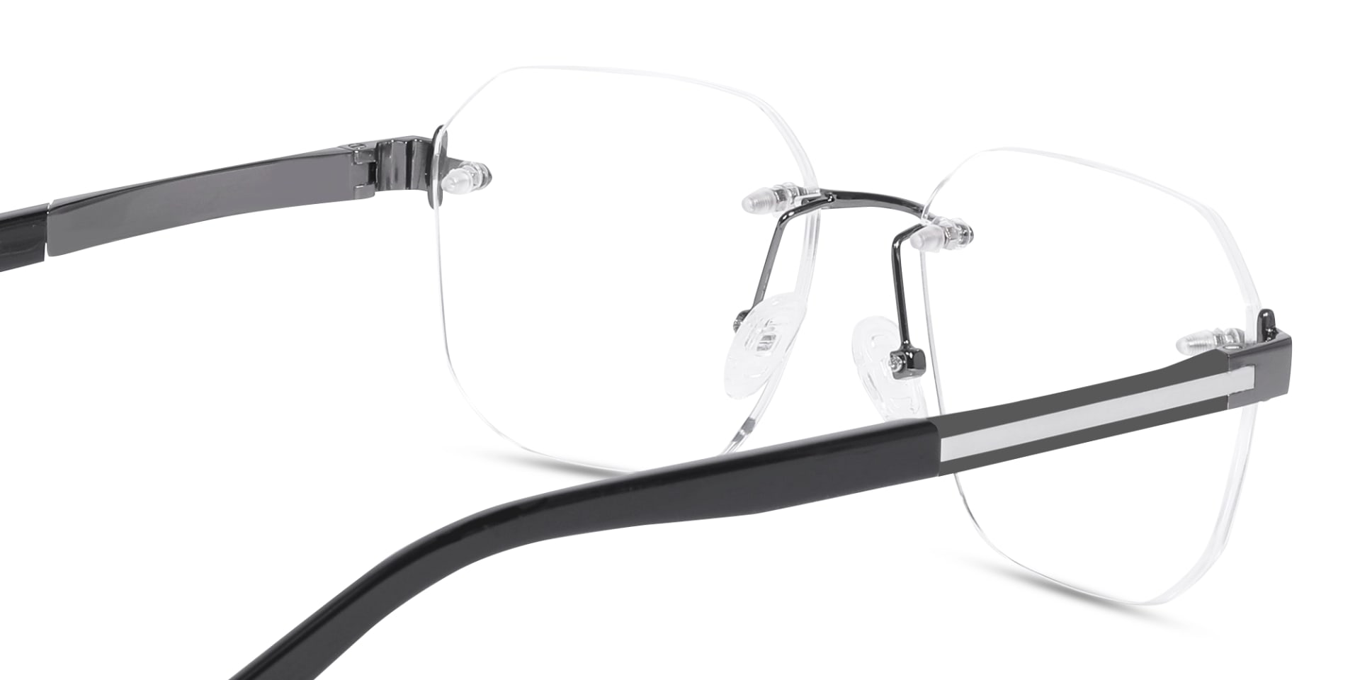 Rimless Glasses With Nose Pad-5