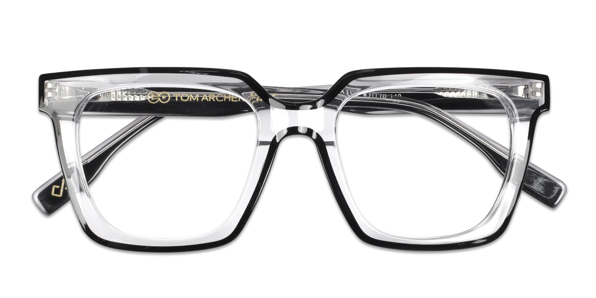 Clear Black Unisex Glasses 6