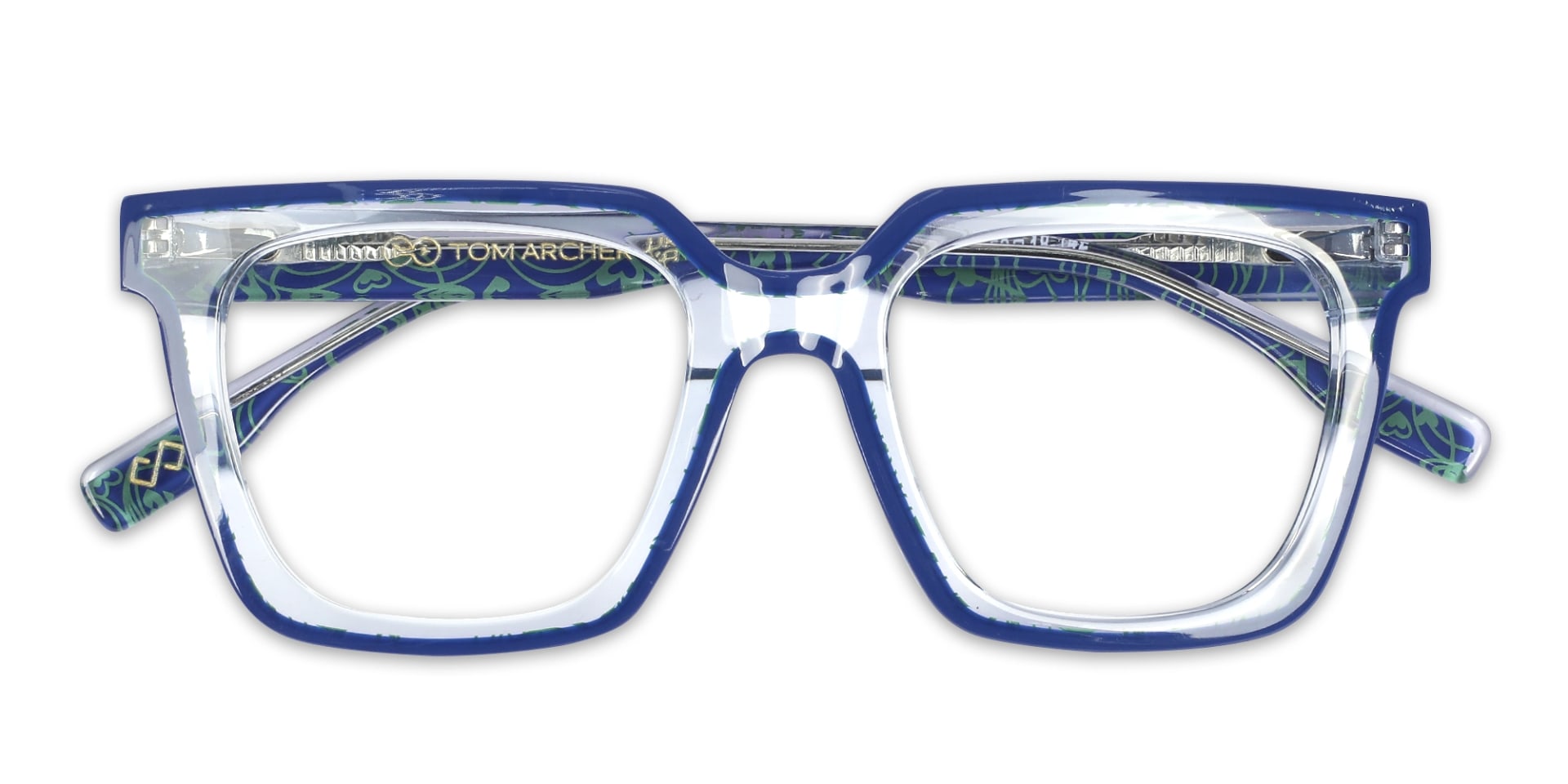 Blue Square Unisex Glasses 6