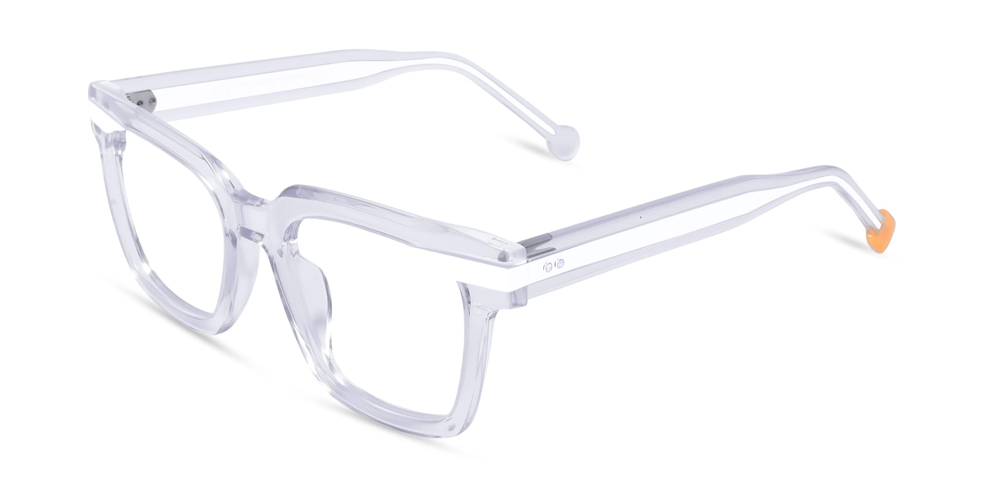 Clear White Glasses 3