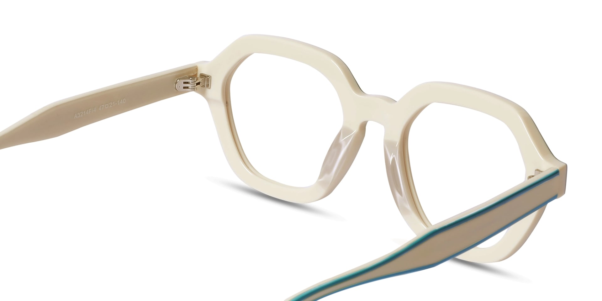 White Hexagonal Glasses-5