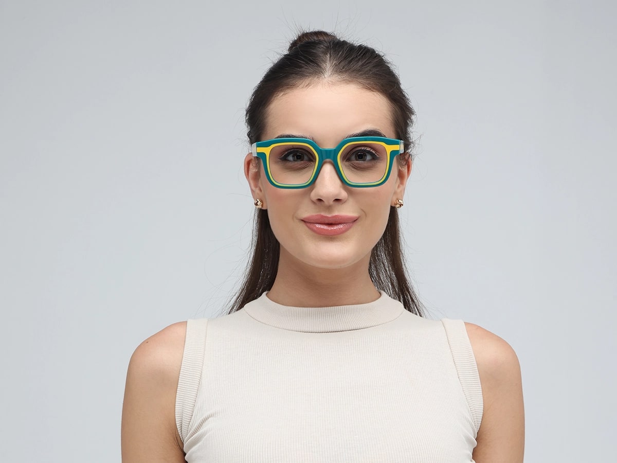 Green Thick Glasses-51