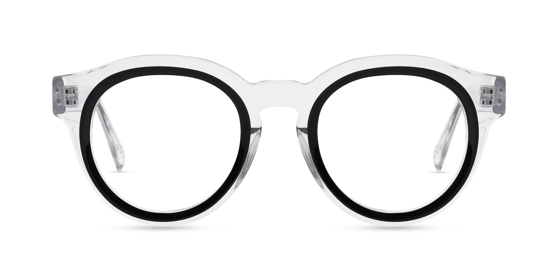Black Oval Unisex Glasses 1