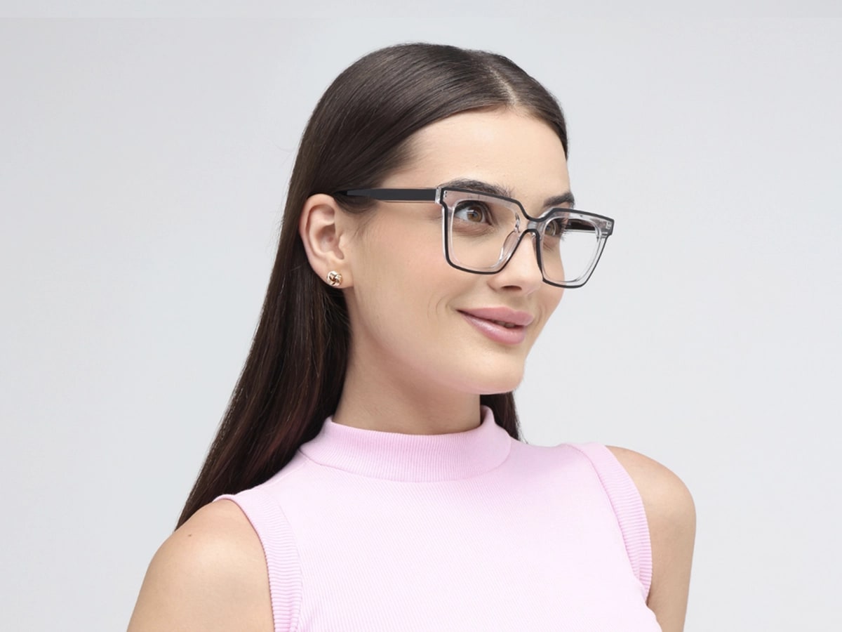 Clear Black Unisex Glasses 53