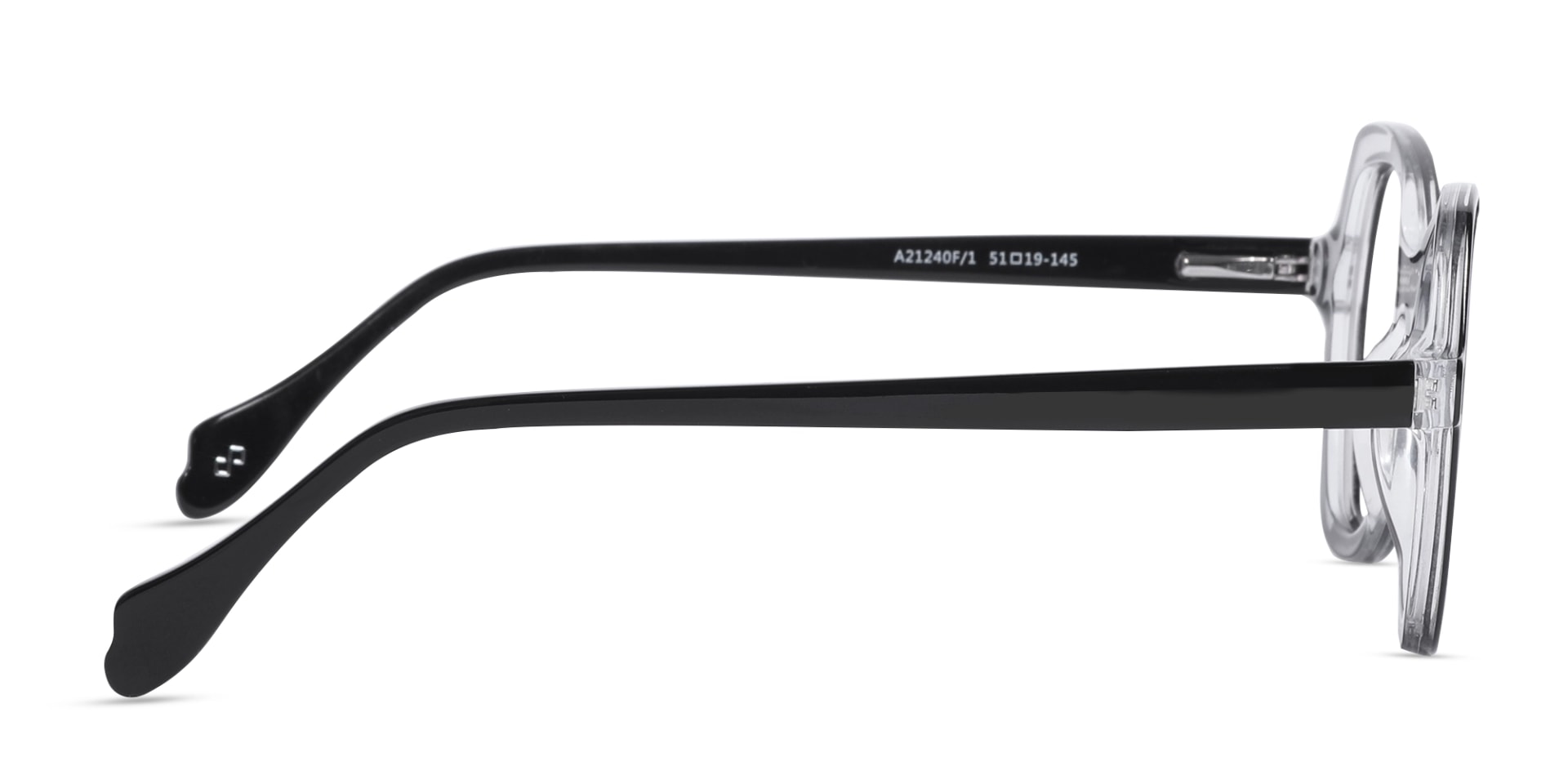 Black & Matte Grey Butterfly Glasses-4