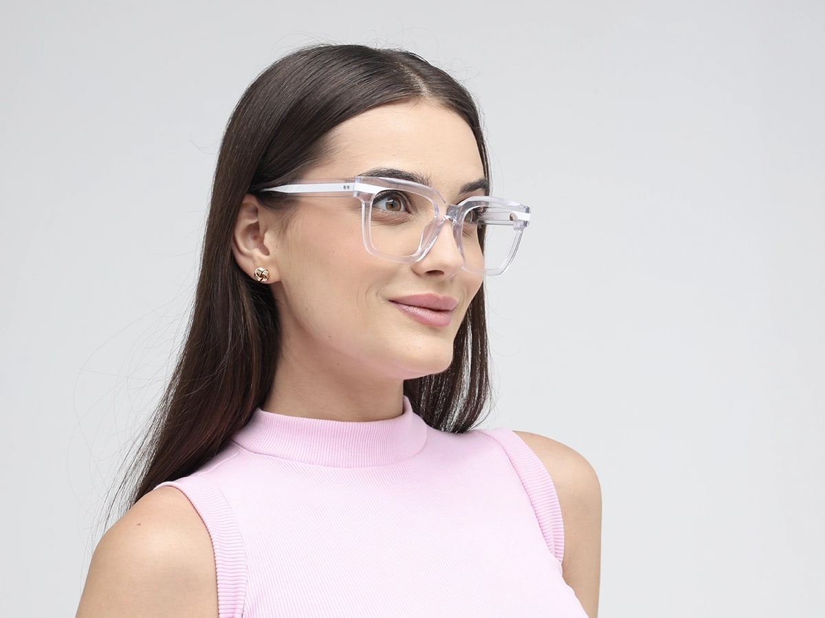Clear White Glasses 53