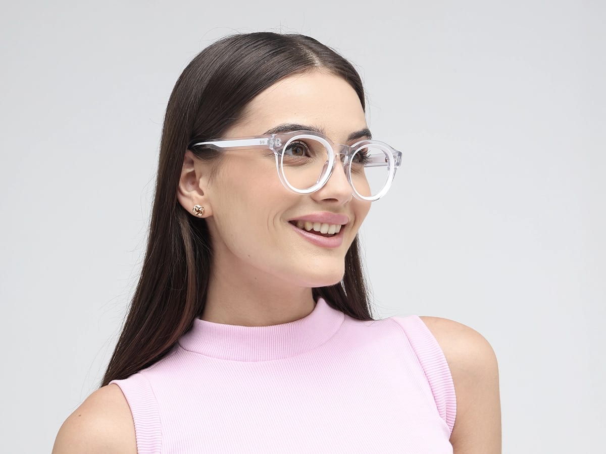 Clear Oval Glasses 53