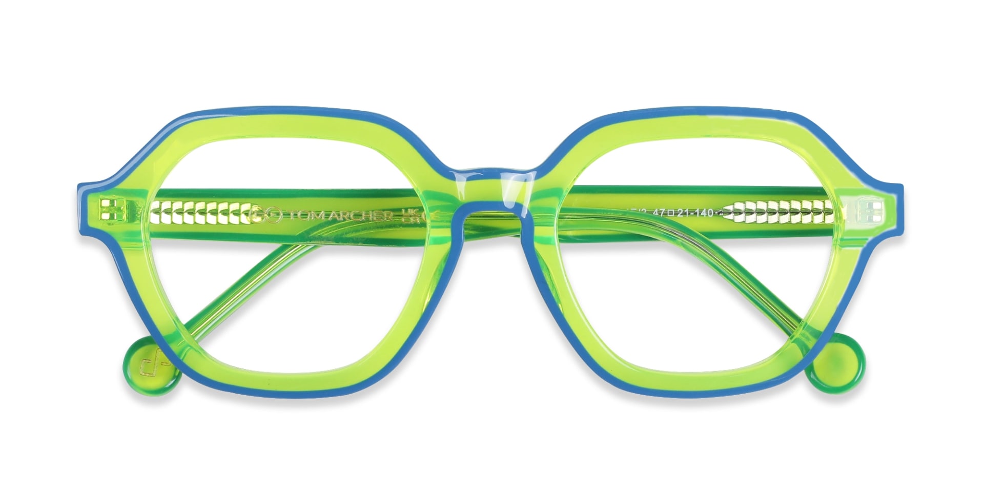 Green Hexagonal Unisex Glasses-6