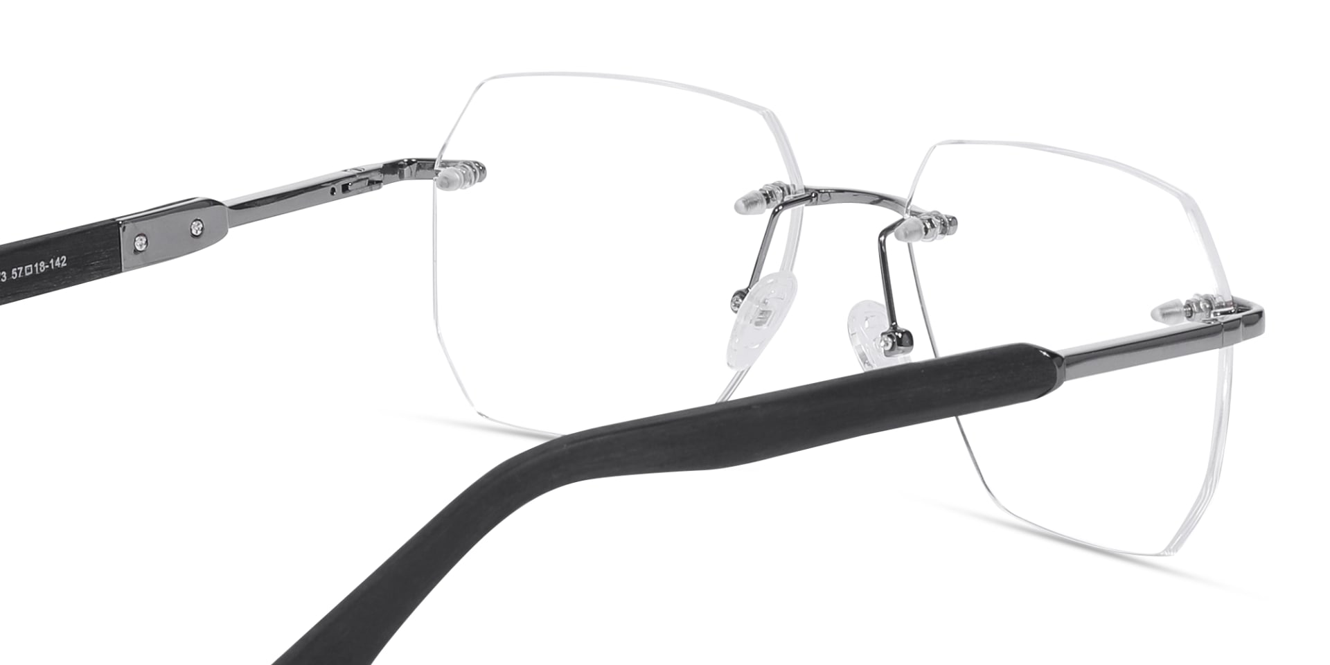 Metal & Wood Frame Gunmetal Glasses 5