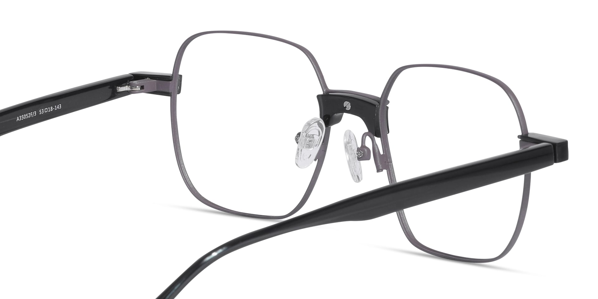 Brownish Mauve Metal Full Rim Glasses-5